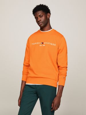 Tommy jeans on sale sweatshirt orange