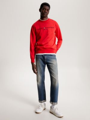 Orange tommy sales jeans sweatshirt