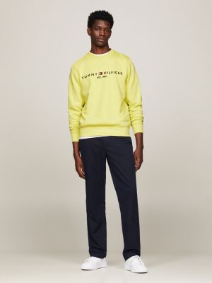 Tommy jeans deals sweatshirt yellow