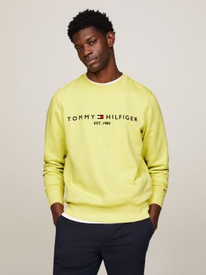 Tommy Hilfiger Men's Long Sleeve Logo Crewneck Sweatshirt, Blush Red-pt,  X-Small : : Clothing, Shoes & Accessories