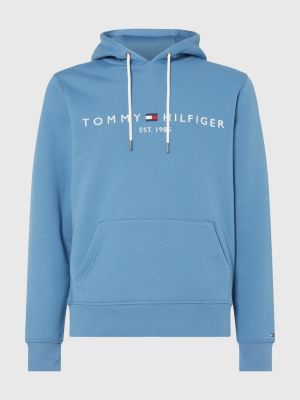 Hudi Th Flex S Logotipom Sinij Tommy Hilfiger