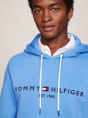 Tommy hilfiger hoodie blauw heren new arrivals