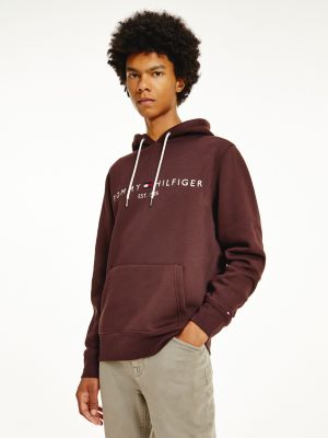 Logo Hoodie Aus Flex Fleece Braun Tommy Hilfiger