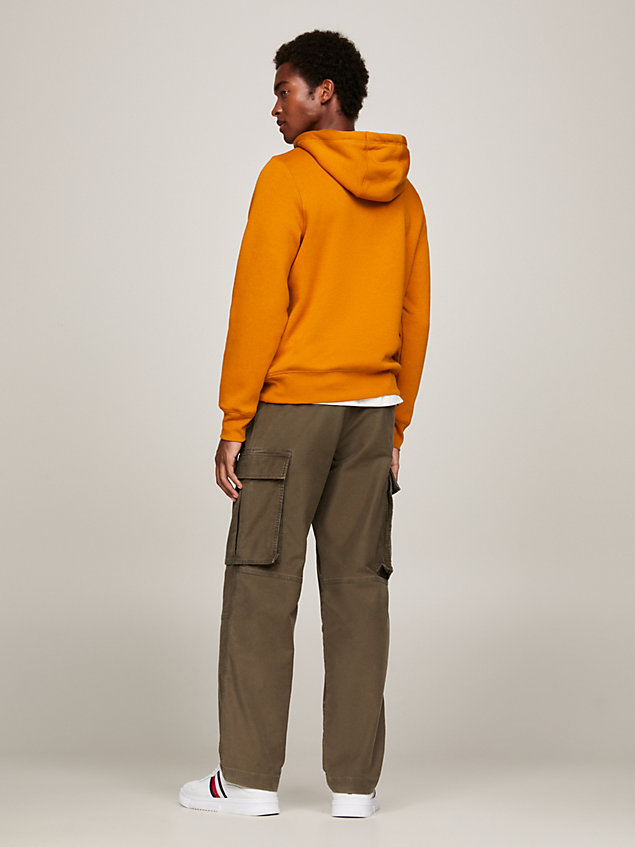 gold regular fit hoodie mit logo für herren - tommy hilfiger