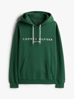 white fleece drawstring hoody for men tommy hilfiger