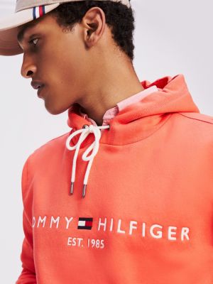 tommy hilfiger orange hoodie