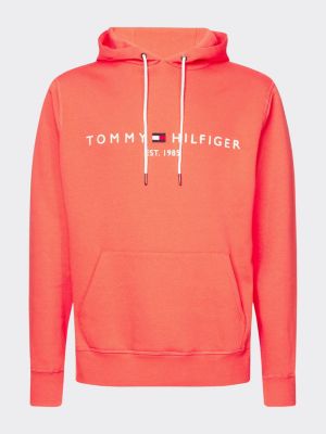 tommy hilfiger drawstring logo hoodie