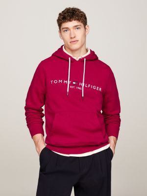 Varsity Arched Logo Hoody | Red | Tommy Hilfiger