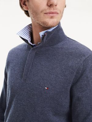 tommy hilfiger jumper half zip