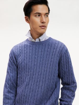 tommy hilfiger classic cable knit sweater