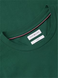 Logo Embroidery Slim Jersey T-Shirt — Green 6