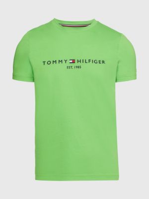 paperback zuiger Getand Slim fit jersey T-shirt met logo | GROEN | Tommy Hilfiger