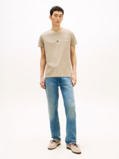 Logo Embroidery Slim Jersey T-Shirt — Green 3