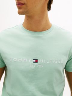 Logo Embroidery Slim Jersey T-Shirt — Green 2