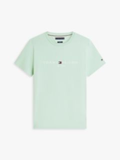 Logo Embroidery Slim Jersey T-Shirt — Green 5