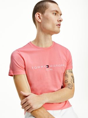 pink tommy hilfiger tshirt