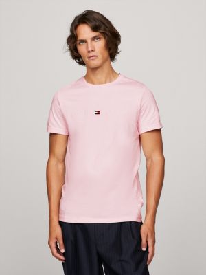 Pink tommy shop hilfiger shirt mens