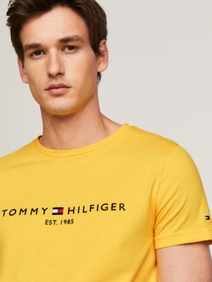 Black and yellow tommy hilfiger clearance shirt