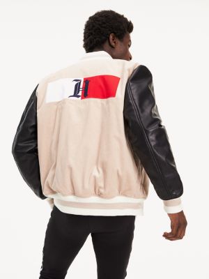 tommy hilfiger khaki bomber jacket