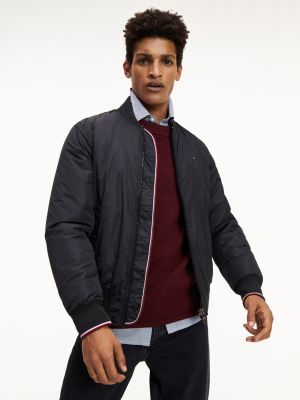 tommy hilfiger black bomber jacket