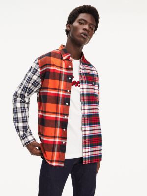 tommy hilfiger red check shirt