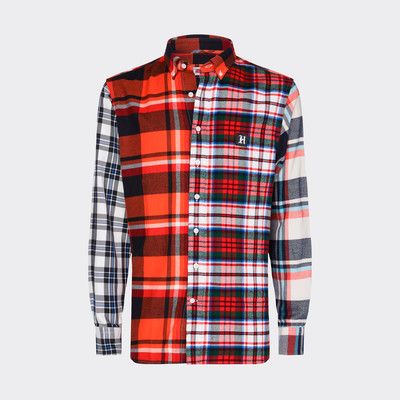 tommy hilfiger lewis hamilton check hoodie shirt