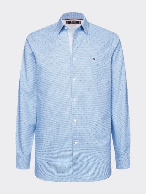 TH Flex Gingham Slim Fit Shirt | BLUE 