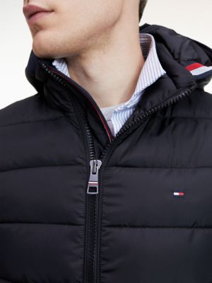 tommy jeans long padded hooded coat