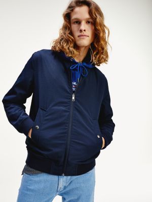 tommy hilfiger reversible bomber jacket