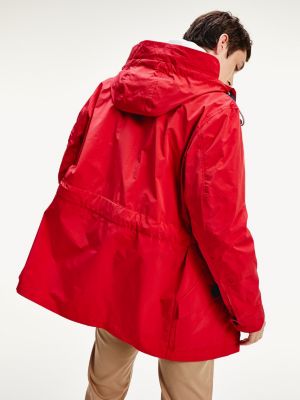 tommy hilfiger parka red