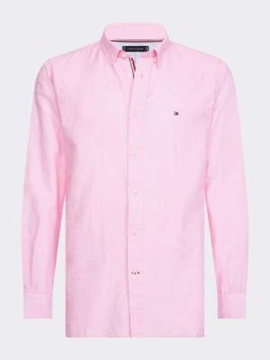 tommy hilfiger pink t shirt mens