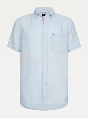 tommy hilfiger linen shirt