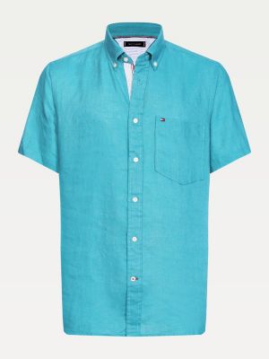 tommy hilfiger mens short sleeve shirts