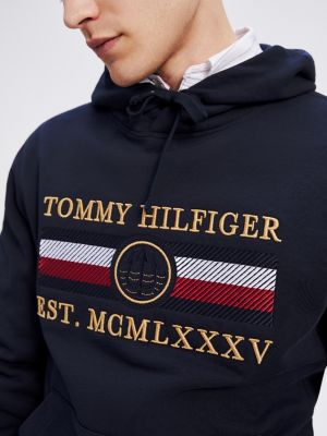 tommy hilfiger metallic logo sweatshirt