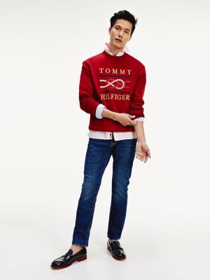 tommy hilfiger metallic logo sweatshirt