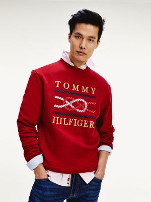 tommy hilfiger metallic logo sweatshirt