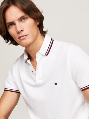 Organic Cotton Slim Fit Polo, White