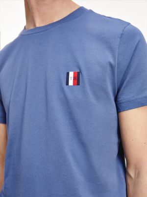 Essential Monogram Regular Fit T Shirt Blue Tommy Hilfiger