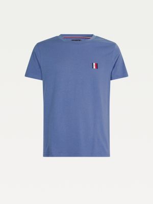 Essential Monogram Regular Fit T Shirt Blue Tommy Hilfiger