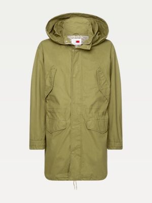 tommy hilfiger parka green