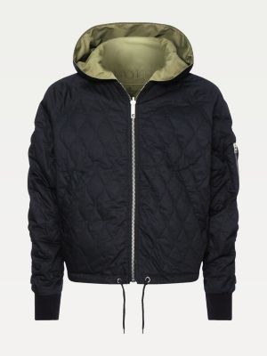 tommy hilfiger reversible nylon bomber