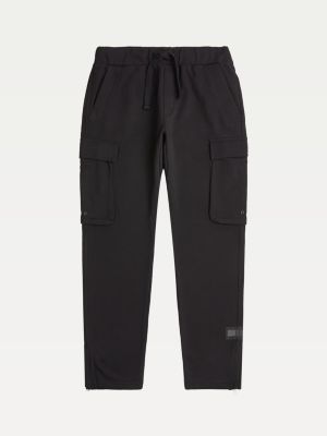 tommy hilfiger joggers black