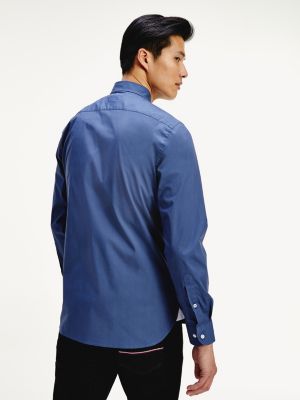 tommy hilfiger stretch poplin shirt