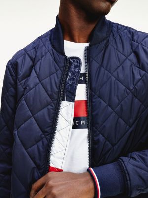 tommy hilfiger diamond quilted bomber jacket