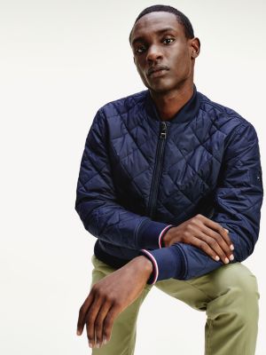 blue tommy hilfiger bomber jacket