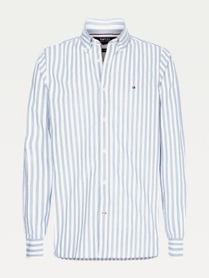 TH Flex Stripe Slim Fit Shirt | BLUE 