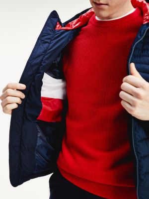 tommy hilfiger raglan sleeve padded hoody