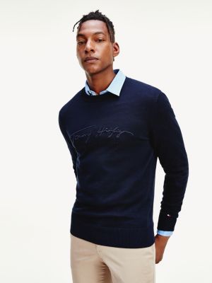 tommy hilfiger light blue jumper