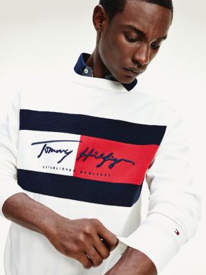 white tommy hilfiger jumper mens