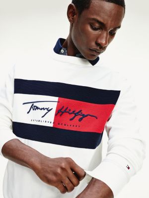 red tommy hilfiger jumper mens